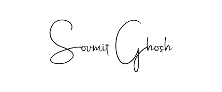 A timeless handwritten aesthetic for Soumit Ghosh. The Andilay-7BmLP font gives your signature a handcrafted feel with natural curves. Soumit Ghosh signature style 4 images and pictures png