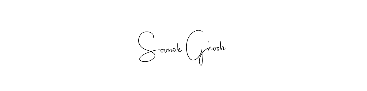 if you are searching for the best signature style for your name Sounak Ghosh. so please give up your signature search. here we have designed multiple signature styles  using Andilay-7BmLP. Sounak Ghosh signature style 4 images and pictures png