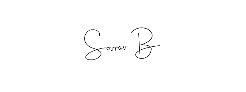 This is the best signature style for the Sourav B name. Also you like these signature font (Andilay-7BmLP). Mix name signature. Sourav B signature style 4 images and pictures png