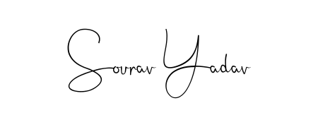 Style your name Sourav Yadav with confidence using Andilay-7BmLP signature design. Simple, elegant, and ready for immediate document use. Sourav Yadav signature style 4 images and pictures png