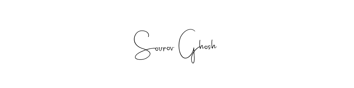 Create a beautiful signature design for name Sourov Ghosh. With this signature (Andilay-7BmLP) fonts, you can make a handwritten signature for free. Sourov Ghosh signature style 4 images and pictures png