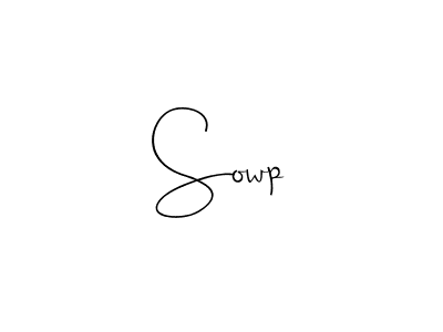 How to make Sowp signature? Andilay-7BmLP is a professional autograph style. Create handwritten signature for Sowp name. Sowp signature style 4 images and pictures png