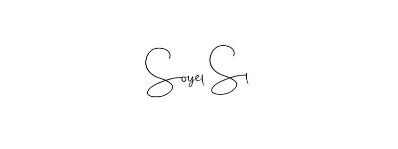 Make a beautiful signature design for name Soyel Sl. With this signature (Andilay-7BmLP) style, you can create a handwritten signature for free. Soyel Sl signature style 4 images and pictures png