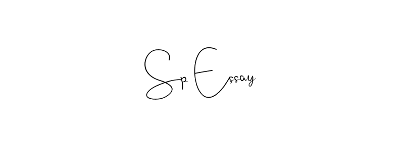 Similarly Andilay-7BmLP is the best handwritten signature design. Signature creator online .You can use it as an online autograph creator for name Sp Essay. Sp Essay signature style 4 images and pictures png
