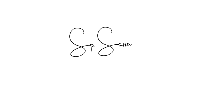Andilay-7BmLP is a professional signature style that is perfect for those who want to add a touch of class to their signature. It is also a great choice for those who want to make their signature more unique. Get Sp Sana name to fancy signature for free. Sp Sana signature style 4 images and pictures png