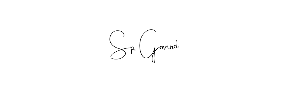 Best and Professional Signature Style for Sp. Govind. Andilay-7BmLP Best Signature Style Collection. Sp. Govind signature style 4 images and pictures png