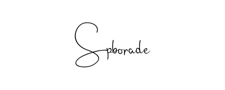 Also we have Spborade name is the best signature style. Create professional handwritten signature collection using Andilay-7BmLP autograph style. Spborade signature style 4 images and pictures png