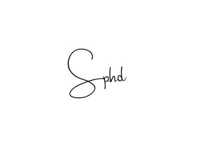 The best way (Andilay-7BmLP) to make a short signature is to pick only two or three words in your name. The name Sphd include a total of six letters. For converting this name. Sphd signature style 4 images and pictures png