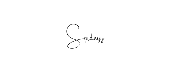 Also we have Spideyy name is the best signature style. Create professional handwritten signature collection using Andilay-7BmLP autograph style. Spideyy signature style 4 images and pictures png