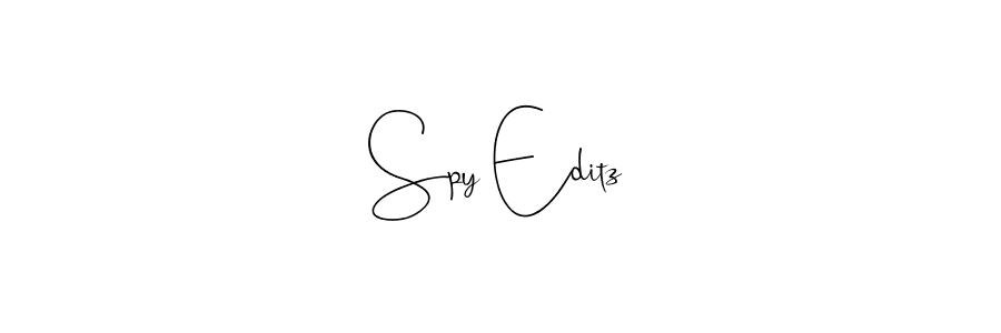 Create a beautiful signature design for name Spy Editz. With this signature (Andilay-7BmLP) fonts, you can make a handwritten signature for free. Spy Editz signature style 4 images and pictures png