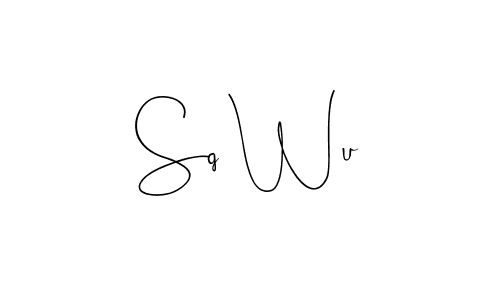 Also we have Sq Wu name is the best signature style. Create professional handwritten signature collection using Andilay-7BmLP autograph style. Sq Wu signature style 4 images and pictures png