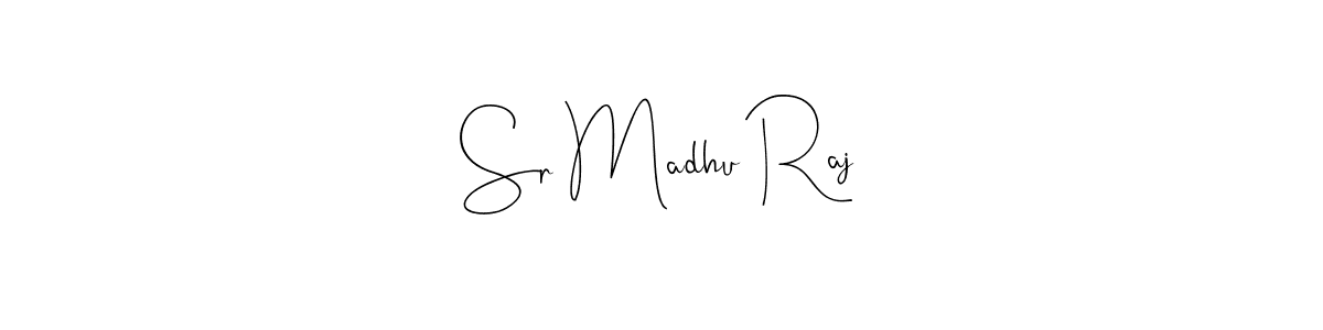 Create a beautiful signature design for name Sr Madhu Raj. With this signature (Andilay-7BmLP) fonts, you can make a handwritten signature for free. Sr Madhu Raj signature style 4 images and pictures png