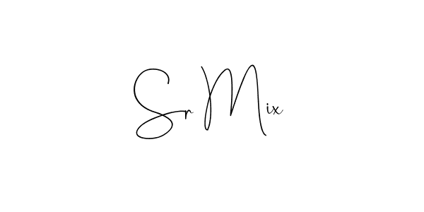 Also You can easily find your signature by using the search form. We will create Sr Mix name handwritten signature images for you free of cost using Andilay-7BmLP sign style. Sr Mix signature style 4 images and pictures png