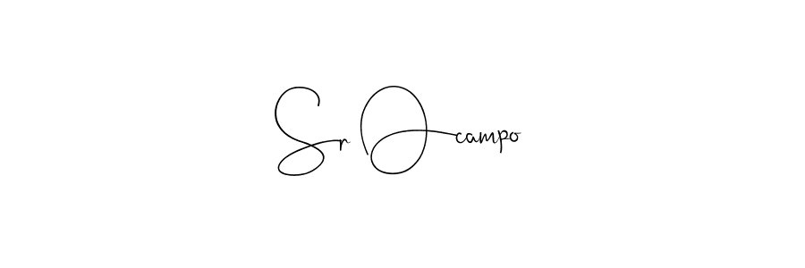 The best way (Andilay-7BmLP) to make a short signature is to pick only two or three words in your name. The name Sr Ocampo include a total of six letters. For converting this name. Sr Ocampo signature style 4 images and pictures png