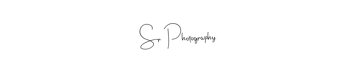 Sr Photography stylish signature style. Best Handwritten Sign (Andilay-7BmLP) for my name. Handwritten Signature Collection Ideas for my name Sr Photography. Sr Photography signature style 4 images and pictures png