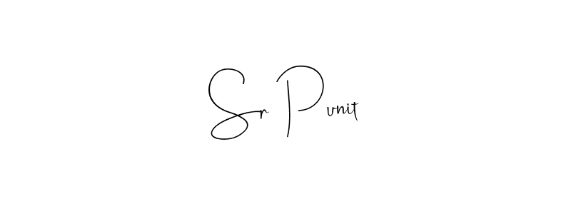 Design your own signature with our free online signature maker. With this signature software, you can create a handwritten (Andilay-7BmLP) signature for name Sr Punit. Sr Punit signature style 4 images and pictures png