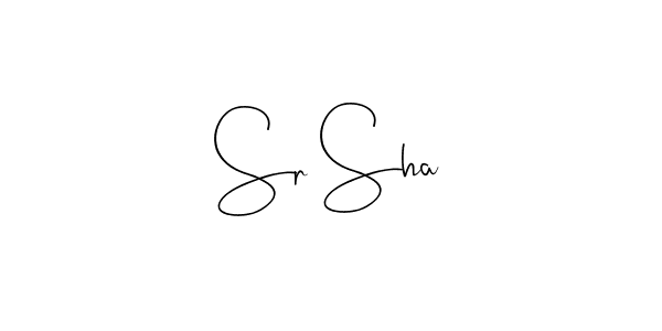 The best way (Andilay-7BmLP) to make a short signature is to pick only two or three words in your name. The name Sr Sha include a total of six letters. For converting this name. Sr Sha signature style 4 images and pictures png