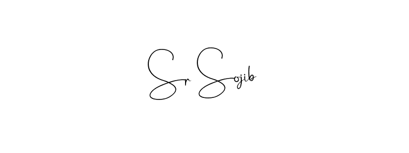 Also You can easily find your signature by using the search form. We will create Sr Sojib name handwritten signature images for you free of cost using Andilay-7BmLP sign style. Sr Sojib signature style 4 images and pictures png