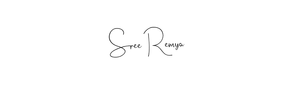 How to make Sree Remya signature? Andilay-7BmLP is a professional autograph style. Create handwritten signature for Sree Remya name. Sree Remya signature style 4 images and pictures png