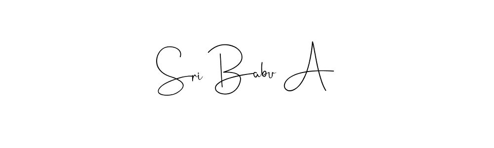 Once you've used our free online signature maker to create your best signature Andilay-7BmLP style, it's time to enjoy all of the benefits that Sri Babu A name signing documents. Sri Babu A signature style 4 images and pictures png