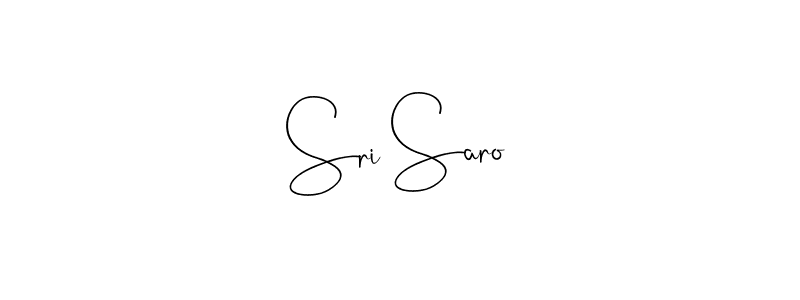 You should practise on your own different ways (Andilay-7BmLP) to write your name (Sri Saro) in signature. don't let someone else do it for you. Sri Saro signature style 4 images and pictures png