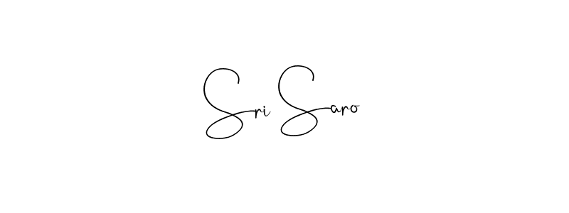 You should practise on your own different ways (Andilay-7BmLP) to write your name (Sri Saro) in signature. don't let someone else do it for you. Sri Saro signature style 4 images and pictures png