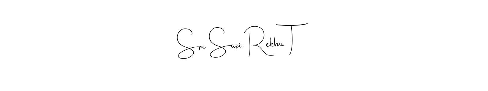 Make a short Sri Sasi Rekha T signature style. Manage your documents anywhere anytime using Andilay-7BmLP. Create and add eSignatures, submit forms, share and send files easily. Sri Sasi Rekha T signature style 4 images and pictures png