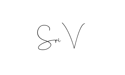 Also we have Sri V name is the best signature style. Create professional handwritten signature collection using Andilay-7BmLP autograph style. Sri V signature style 4 images and pictures png