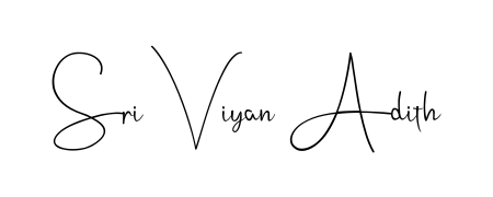 Discover the perfect balance of readability and style for Sri Viyan Adith with Andilay-7BmLP font. Create your dream signature today. Sri Viyan Adith signature style 4 images and pictures png
