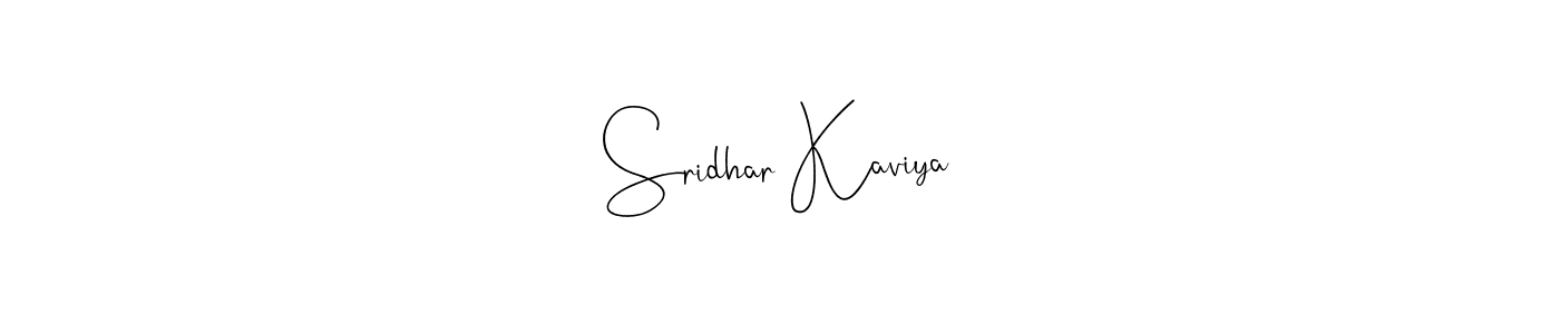Make a beautiful signature design for name Sridhar Kaviya. Use this online signature maker to create a handwritten signature for free. Sridhar Kaviya signature style 4 images and pictures png