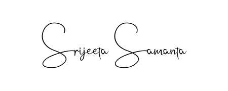 Discover how Srijeeta Samanta looks in an executive cursive font (Andilay-7BmLP). Perfect for legal documents, invoices, and certificates. Srijeeta Samanta signature style 4 images and pictures png
