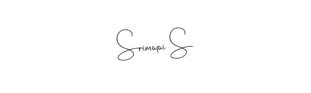 The best way (Andilay-7BmLP) to make a short signature is to pick only two or three words in your name. The name Srimalai S include a total of six letters. For converting this name. Srimalai S signature style 4 images and pictures png