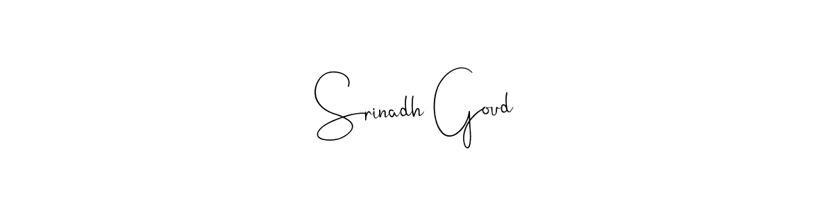 You can use this online signature creator to create a handwritten signature for the name Srinadh Goud. This is the best online autograph maker. Srinadh Goud signature style 4 images and pictures png