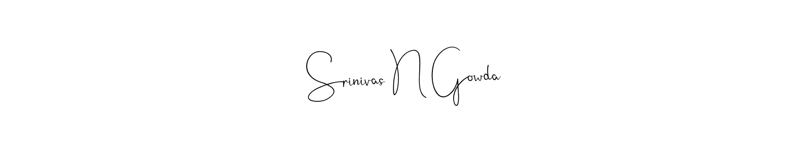 How to make Srinivas N Gowda signature? Andilay-7BmLP is a professional autograph style. Create handwritten signature for Srinivas N Gowda name. Srinivas N Gowda signature style 4 images and pictures png