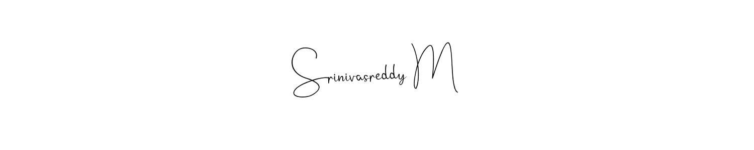 Srinivasreddy M stylish signature style. Best Handwritten Sign (Andilay-7BmLP) for my name. Handwritten Signature Collection Ideas for my name Srinivasreddy M. Srinivasreddy M signature style 4 images and pictures png