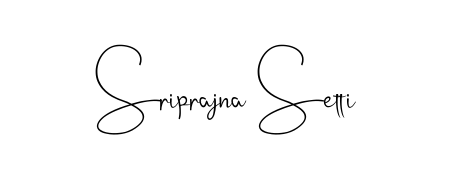 The Andilay-7BmLP font transforms the name Sriprajna Setti into an executive sign with sharp precision and distinguished character. Sriprajna Setti signature style 4 images and pictures png