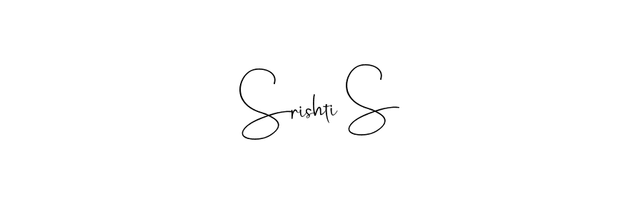 Make a short Srishti S signature style. Manage your documents anywhere anytime using Andilay-7BmLP. Create and add eSignatures, submit forms, share and send files easily. Srishti S signature style 4 images and pictures png