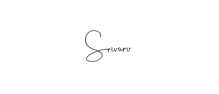 Use a signature maker to create a handwritten signature online. With this signature software, you can design (Andilay-7BmLP) your own signature for name Srivaru. Srivaru signature style 4 images and pictures png