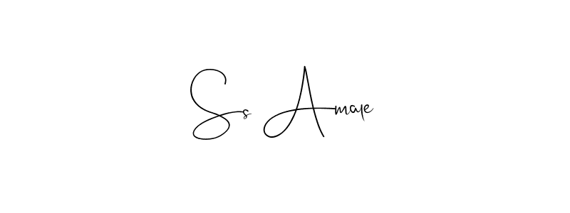 Also You can easily find your signature by using the search form. We will create Ss Amale name handwritten signature images for you free of cost using Andilay-7BmLP sign style. Ss Amale signature style 4 images and pictures png