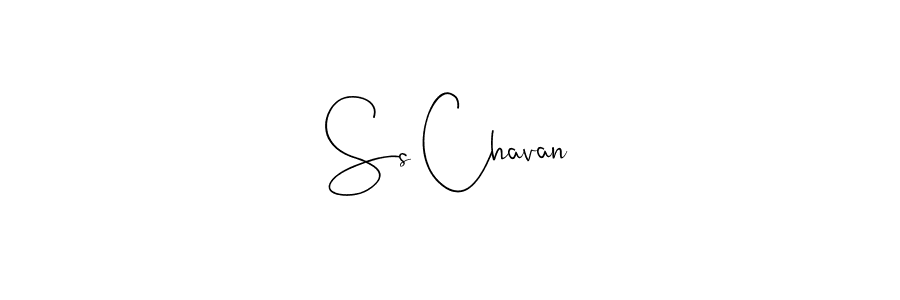 You should practise on your own different ways (Andilay-7BmLP) to write your name (Ss Chavan) in signature. don't let someone else do it for you. Ss Chavan signature style 4 images and pictures png