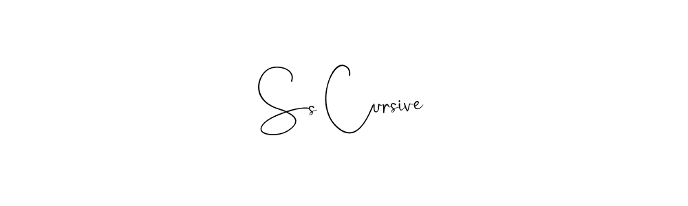 Ss Cursive stylish signature style. Best Handwritten Sign (Andilay-7BmLP) for my name. Handwritten Signature Collection Ideas for my name Ss Cursive. Ss Cursive signature style 4 images and pictures png