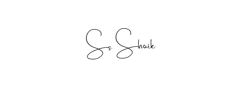 You should practise on your own different ways (Andilay-7BmLP) to write your name (Ss Shaik) in signature. don't let someone else do it for you. Ss Shaik signature style 4 images and pictures png