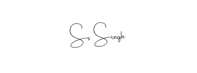 if you are searching for the best signature style for your name Ss Singh. so please give up your signature search. here we have designed multiple signature styles  using Andilay-7BmLP. Ss Singh signature style 4 images and pictures png