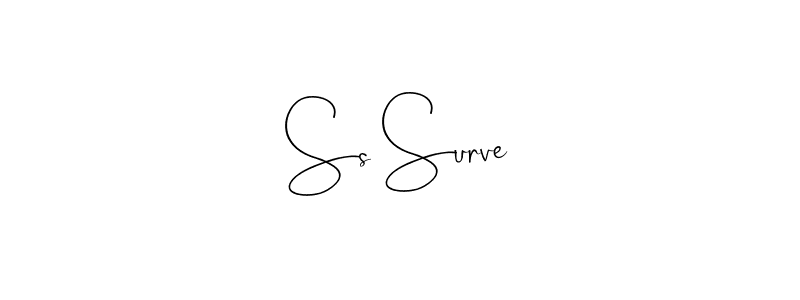 if you are searching for the best signature style for your name Ss Surve. so please give up your signature search. here we have designed multiple signature styles  using Andilay-7BmLP. Ss Surve signature style 4 images and pictures png