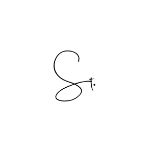 if you are searching for the best signature style for your name St.. so please give up your signature search. here we have designed multiple signature styles  using Andilay-7BmLP. St. signature style 4 images and pictures png