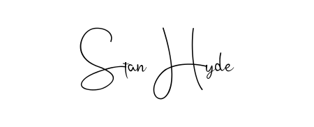 Make a beautiful signature design for name Stan Hyde. Use this online signature maker to create a handwritten signature for free. Stan Hyde signature style 4 images and pictures png