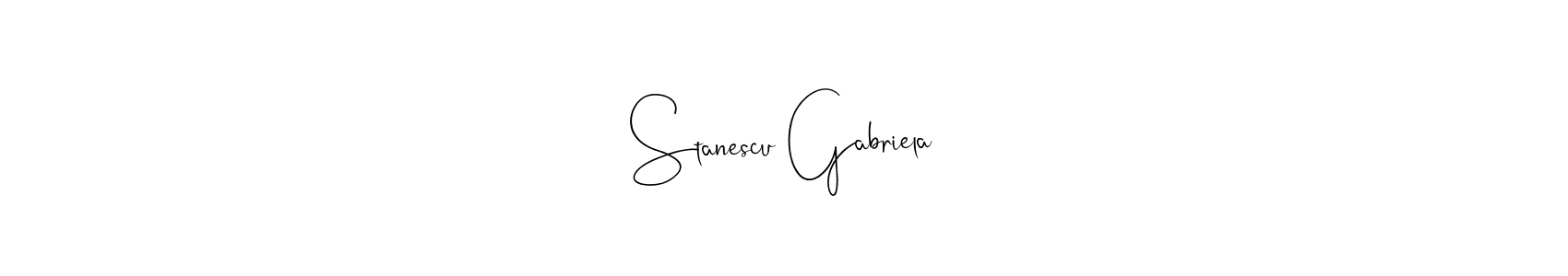 The best way (Andilay-7BmLP) to make a short signature is to pick only two or three words in your name. The name Stanescu Gabriela include a total of six letters. For converting this name. Stanescu Gabriela signature style 4 images and pictures png