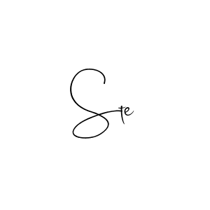 You should practise on your own different ways (Andilay-7BmLP) to write your name (Ste) in signature. don't let someone else do it for you. Ste signature style 4 images and pictures png