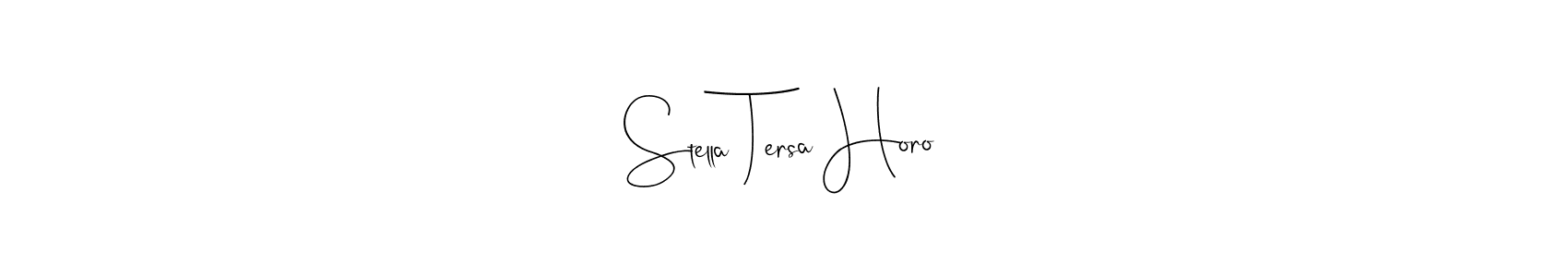 Make a beautiful signature design for name Stella Tersa Horo. With this signature (Andilay-7BmLP) style, you can create a handwritten signature for free. Stella Tersa Horo signature style 4 images and pictures png