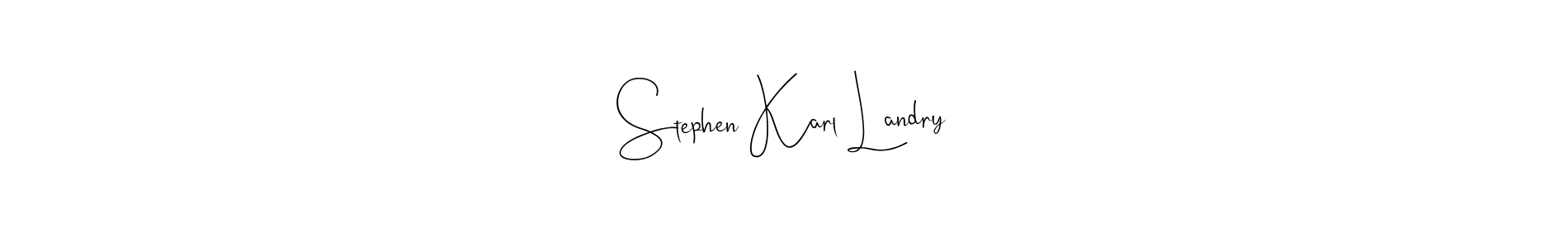 if you are searching for the best signature style for your name Stephen Karl Landry. so please give up your signature search. here we have designed multiple signature styles  using Andilay-7BmLP. Stephen Karl Landry signature style 4 images and pictures png